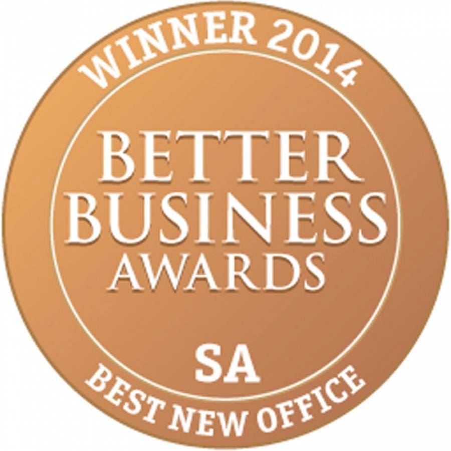WINNER - 2014 BETTER BUSINESS AWARDS - BEST NEW OFFICE