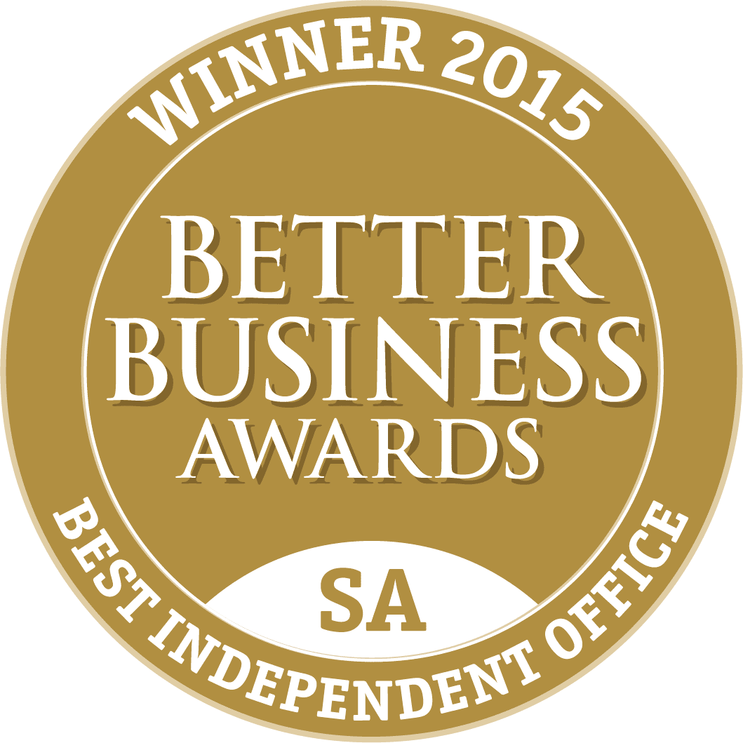 WINNER - 2015 BETTER BUSINESS AWARDS - BEST INDEPENDENT OFFICE