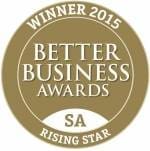 WINNER - 2015 BETTER BUSINESS AWARDS - RISING STAR - INDIVIDUAL